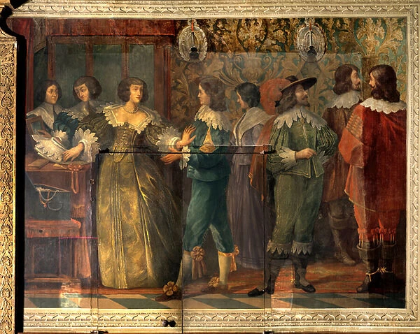 Scene of the life of Charles de Valois (1573-1650), Duke of Angouleme - Party scene given