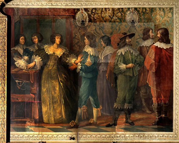 Scene of the life of Charles de Valois (1573-1650), Duke of Angouleme - Party scene given
