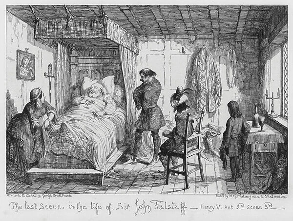 The last scene, in the life of Sir John Falstaff (engraving)