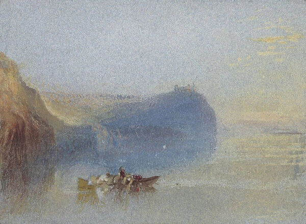 Scene on the Loire, 19th century (w  /  c on paper)