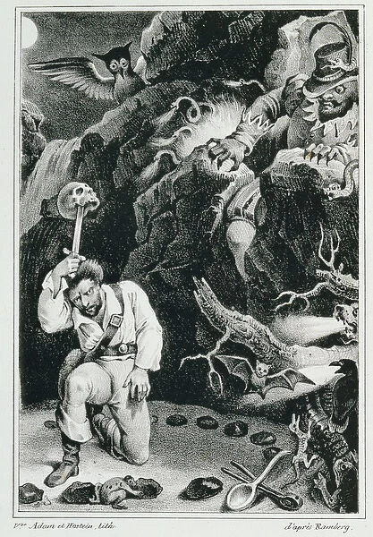 Scene from the opera Der Freischutz by Carl Maria von Weber (1786-1826)