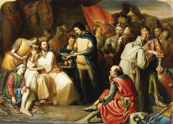 Scene in the Tent of Edward The Black Prince after the Battle of Poitiers