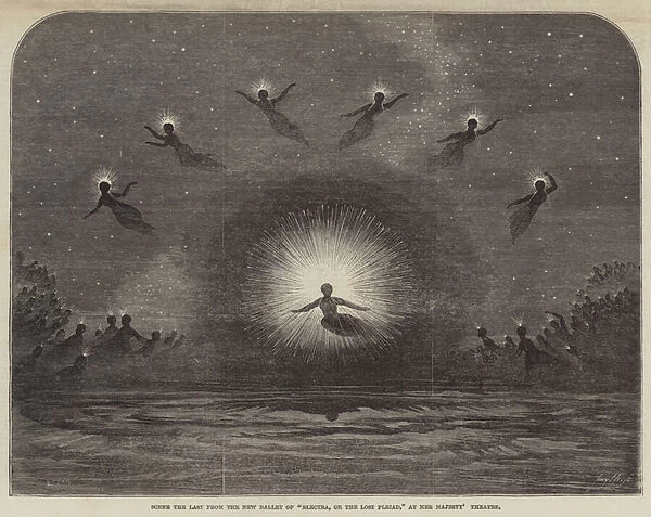 Scene the Last from the New Ballet of 'Electra, or The Lost Pleiad, 'at Her Majestys Theatre (engraving)