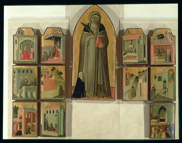 Scenes from the Life of Blessed Humility, c. 1341 (tempera on panel) (for detail see 85685