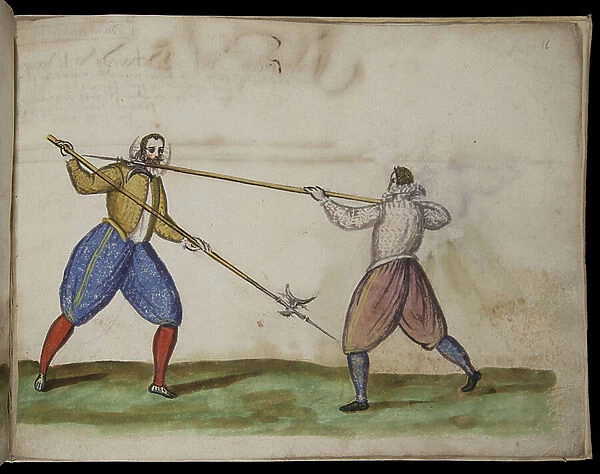 Schermkunst, 1595 (gouache)