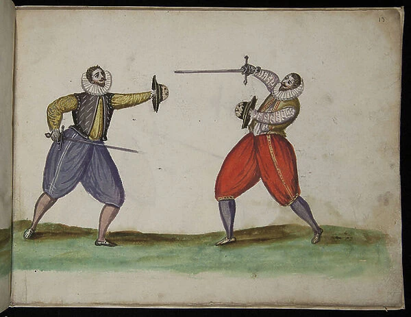 Schermkunst, 1595 (gouache)