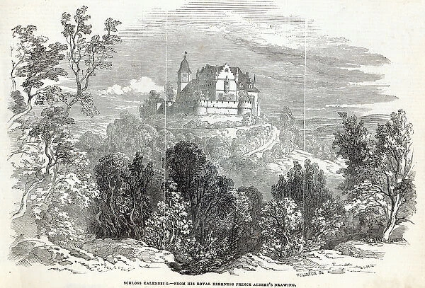 Schloss Kalenberg, engraved by W. J. Linton, from The Illustrated London News