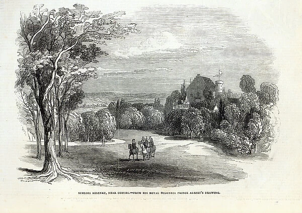 Schloss Rosenau, near Coburg, from The Illustrated London News, 30th August 1845