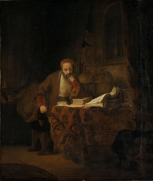 A Scholar in his Study, c. 1640 (oil on canvas)
