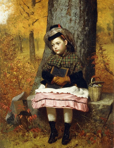 School Bound, 1873 (oil on canvas)