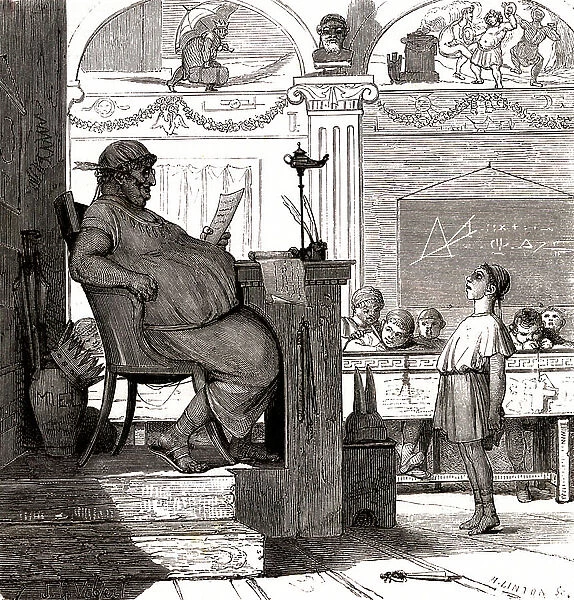 A school teacher. 1834 (engraving)