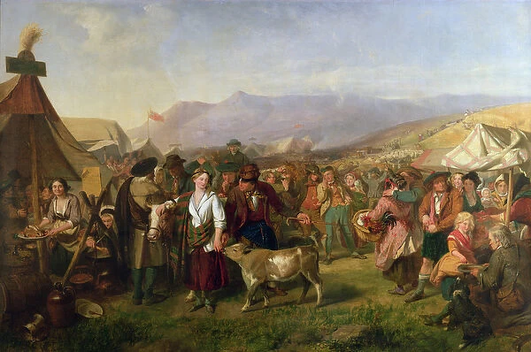 A Scottish Fair (oil on canvas)