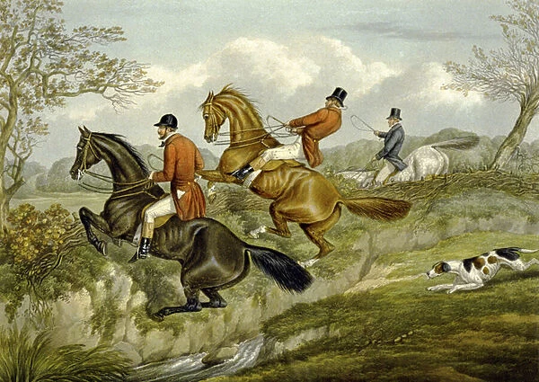 Scrambling Over a Hedge, plate from The Right and The Wrong Sort
