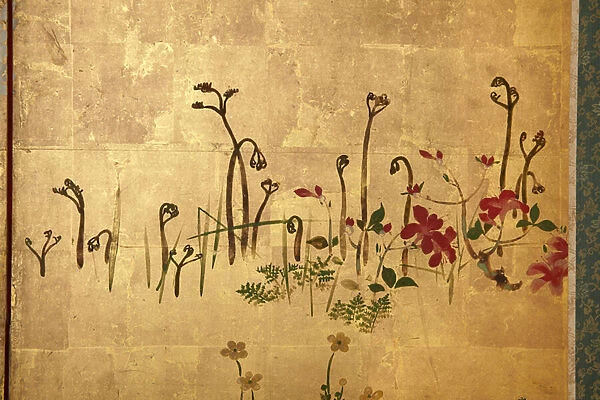 Screen with spring and summer flowers, 1701-1749