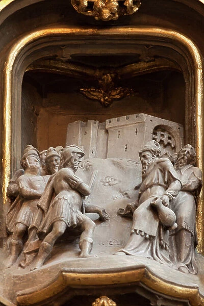 Sculpture group (De sacramentstoren). Hendrik Mauris. 1585. Late gothic. Detail