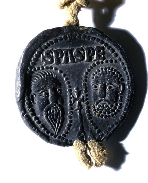 Seal dating from the time of Pope Boniface VIII (Benedetto Caetani dit Bonifacio VIII