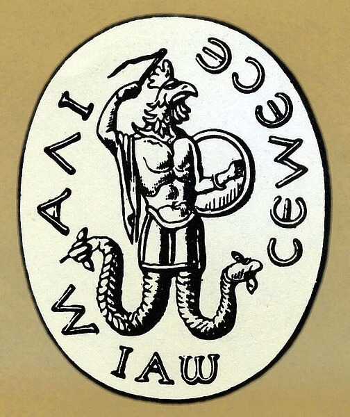 Seal with representation of Abraxas (engraving)