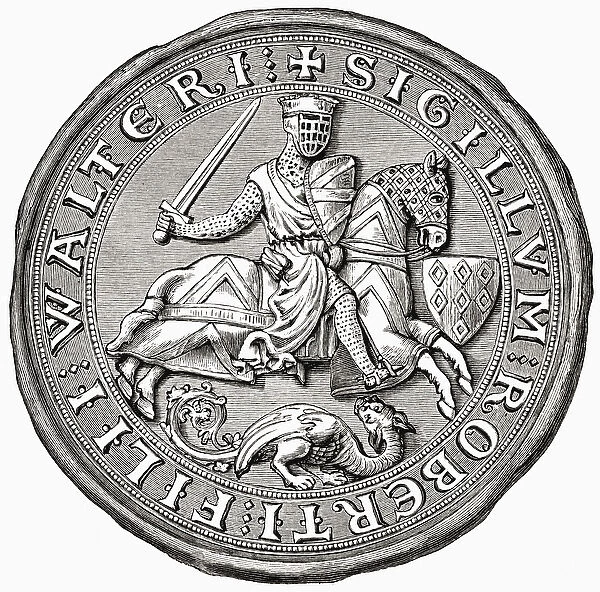 Seal of Robert Fitzwalter, from A Short History of the English People by J. R