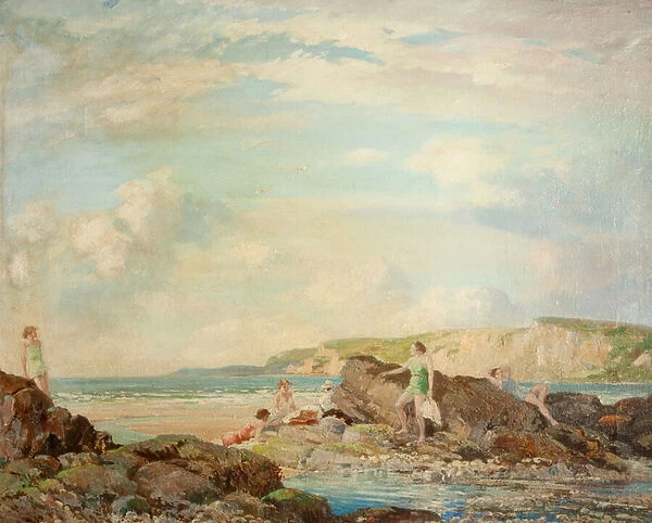 The Seashore (oil on canvas)