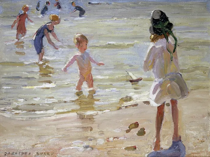 Framed Print : At the Seaside