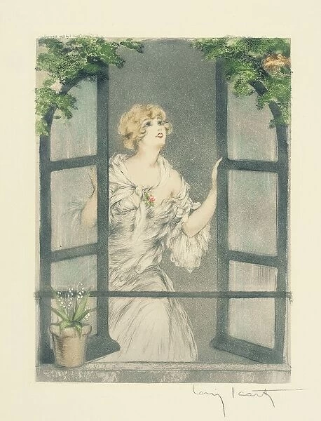 The Four Seasons: Spring, c. 1928 (hand-coloured drypoint & aquatint) (see also 745548-51)