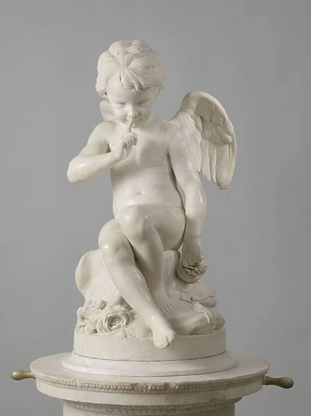 Seated Cupid, 1757 (marble)