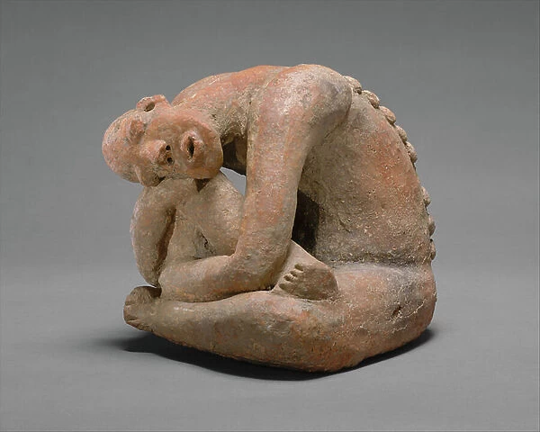 Seated Figure, 13th century (terracotta)