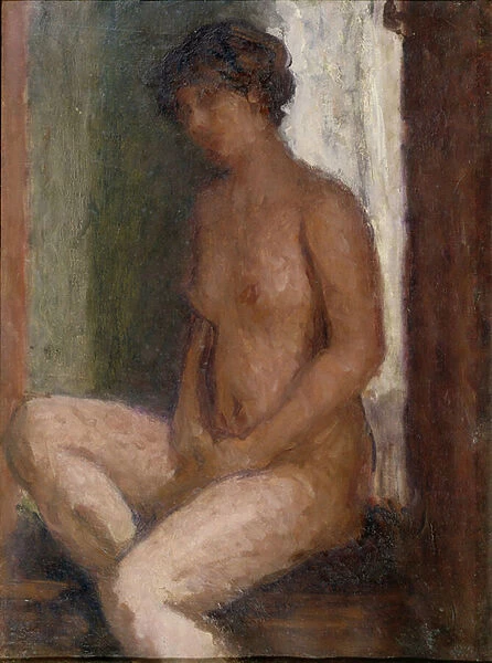 Seated Nude Against the Light