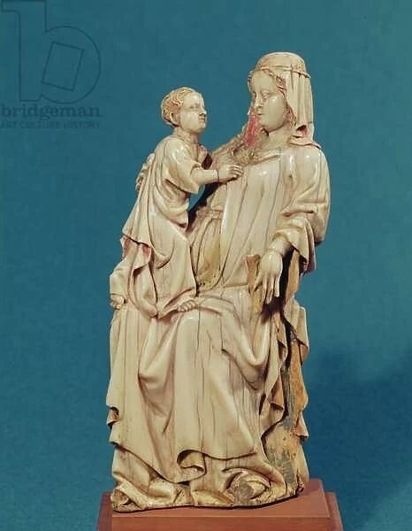 Seated Virgin and Child (ivory)