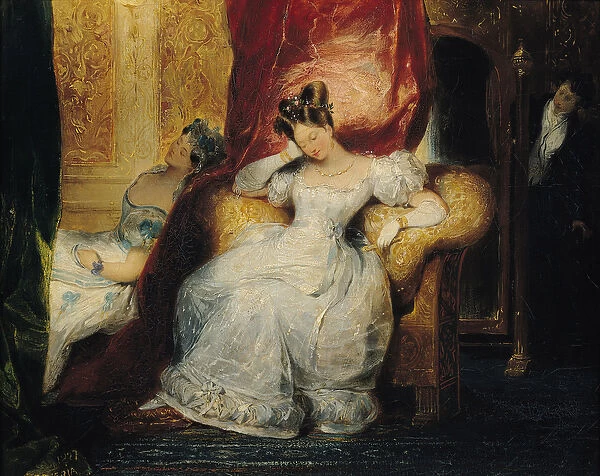 Seated young women, 1827 (oil on canvas)