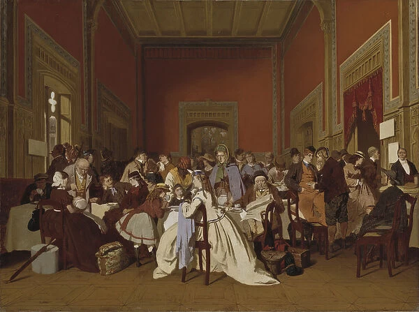 Second Class Waiting-Room, c. 1865 (oil on canvas)