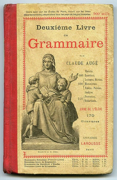 Second grammar book, Librairie Larousse, early 20th century