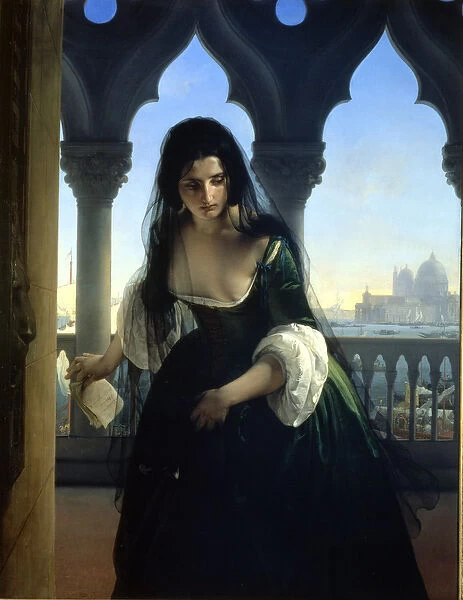 The Secret Prosecution, 1847-48. Painting by Francesco Hayez (1791-1882)
