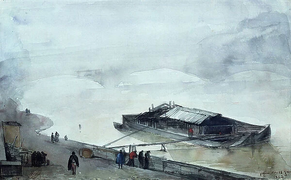 The Seine, 1843 (w / c on paper)