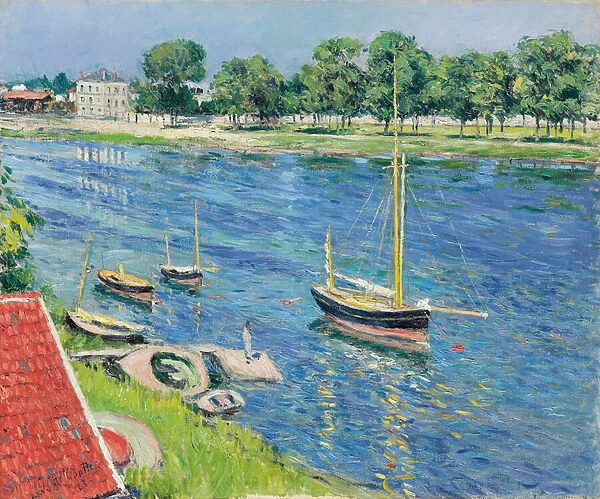 The Seine at Argenteuil, Boats at Anchor; La Seine a Argenteuil, bateaux au mouillage