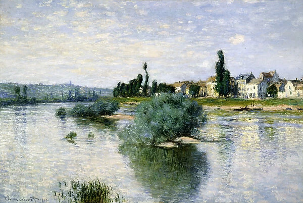 The Seine at Lavacourt, 1880 (oil on canvas)