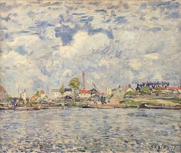 The Seine at Point du Jour, 1877 (oil on canvas)