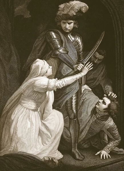 The Seizing of Mortimer, engraved by J. Fittler, illustration from David Humes