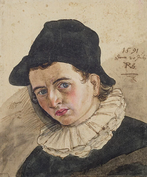 Self Portrait, 1591 (w  /  c on paper)