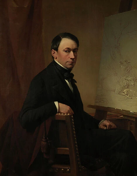 Self Portrait, 1854 (oil on canvas)