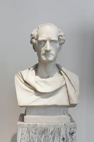 Self portrait, 1862 (marble)