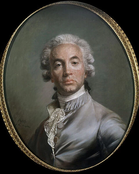 Self portrait, 18th century (pastel)