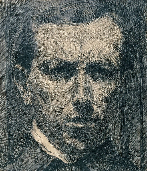 Self-Portrait, 1910 (ink, wash and graphite on paper)