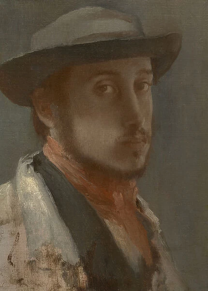 Self-Portrait, c. 1857--58 (oil on paper, mounted on canvas)