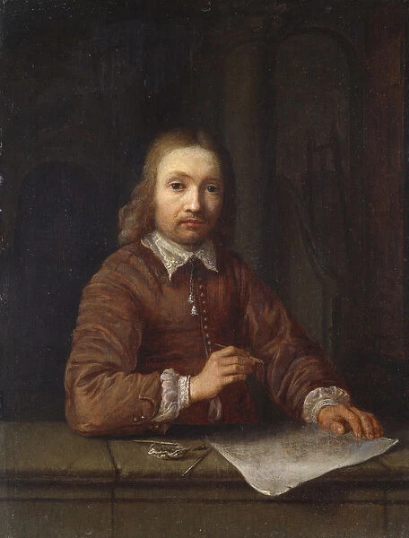 Self-portrait (oil on panel)