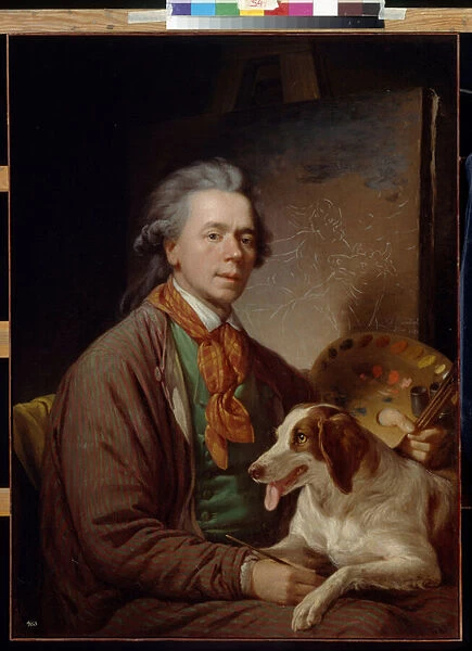 Self-Portrait by Quadal, Martin Ferdinand (1736-1808). Oil on canvas, 1787