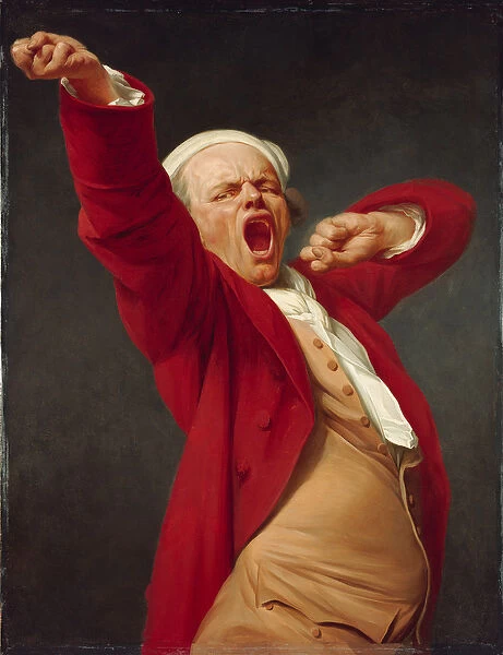 Self-Portrait, Yawning, 1783 (oil on canvas)