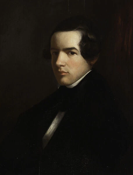 Self Portrait as a Young Man, 1830-39 (oil on wood)