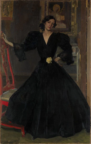 Senora de Sorolla in Black, 1906 (oil on canvas)
