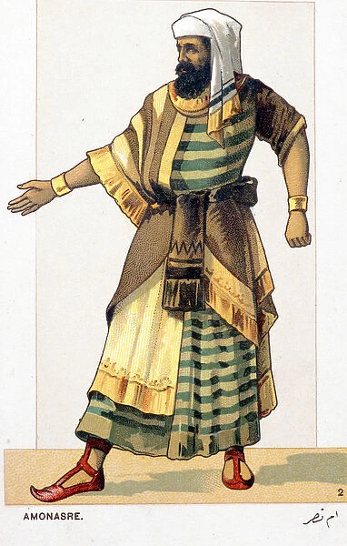 Series of chromolithographs of opera costumes on the occasion of Giuseppe Verdi